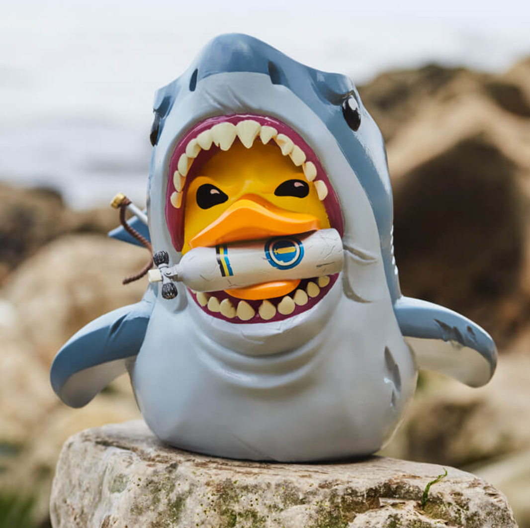 Jaws Bruce (Gas Bottle) Rubber Duck Front View