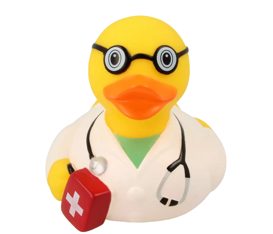 Doctor Rubber Duckie Front View