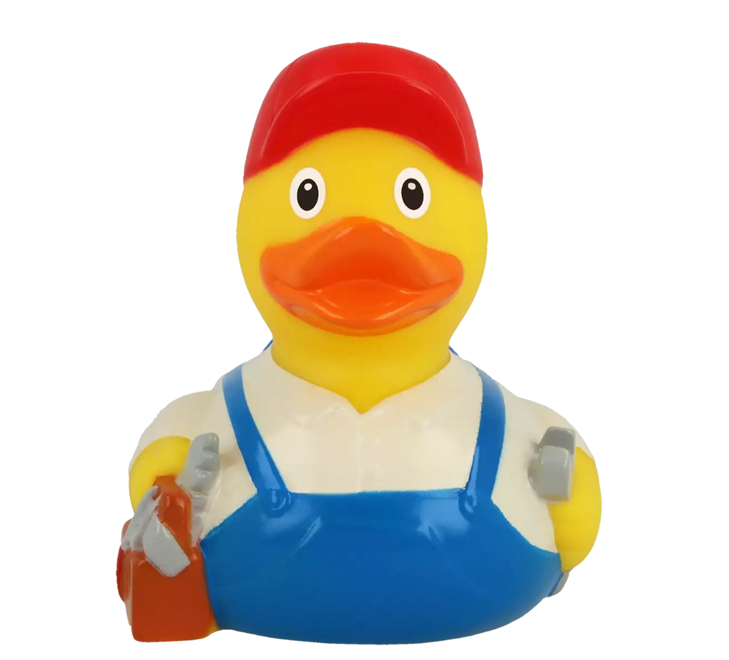 Handyman Rubber Duck Front View