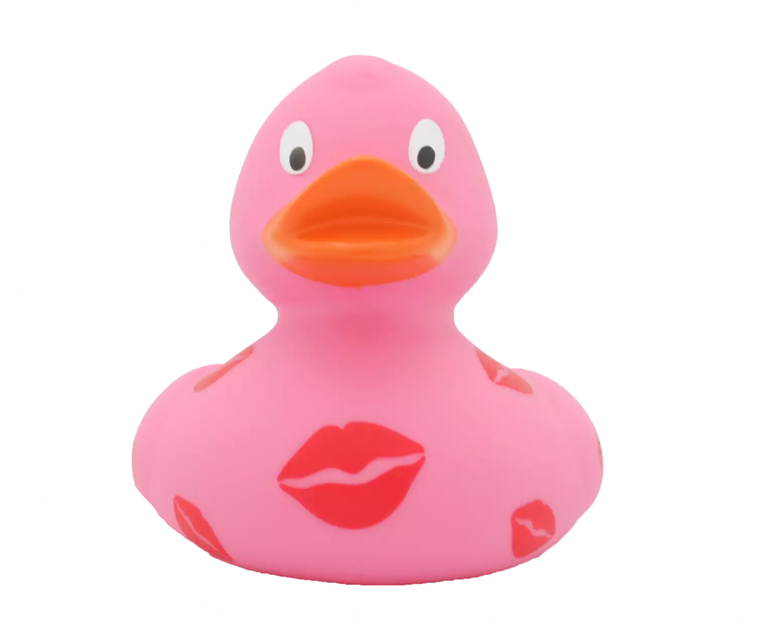Kiss Marks Rubber Duckie Front View