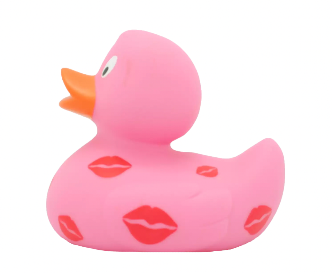 Kiss Marks Rubber Duckie Left Side View