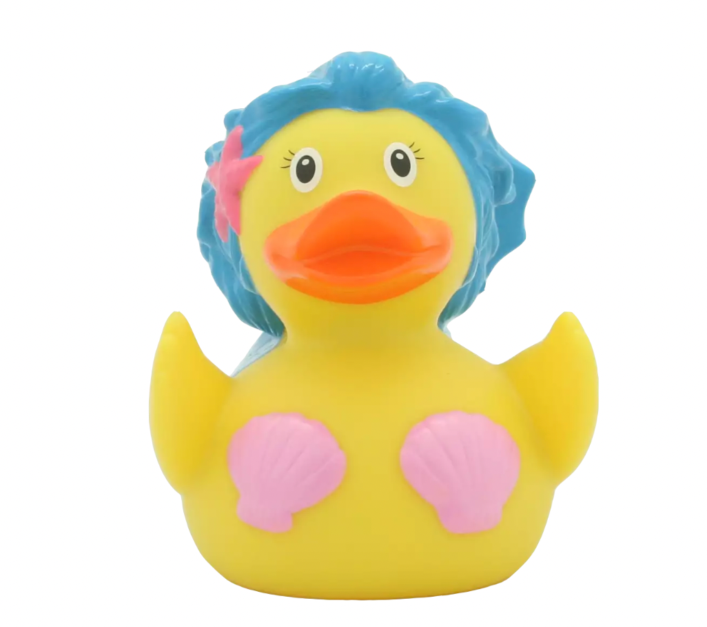 Mermaid Rubber Duckie Front View