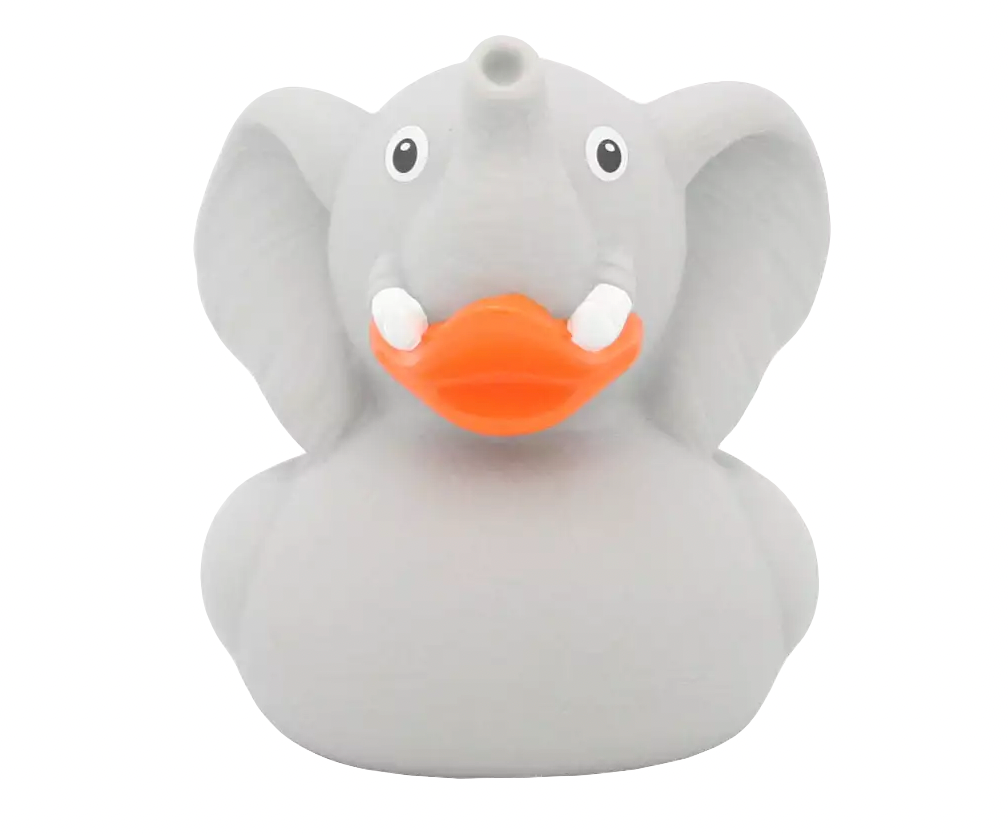 Elephant Rubber Duckie Front View