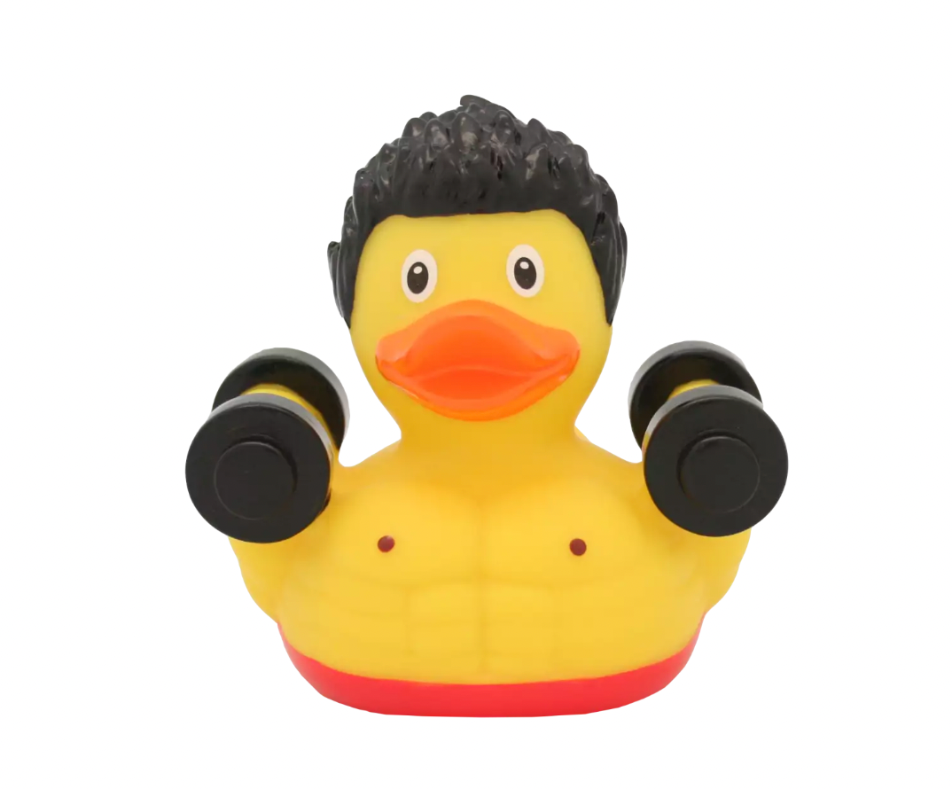 Buff Ruber Duck Bodybuilder Rubber Duck: Flex Your Bath-Time Muscles! – Duck World