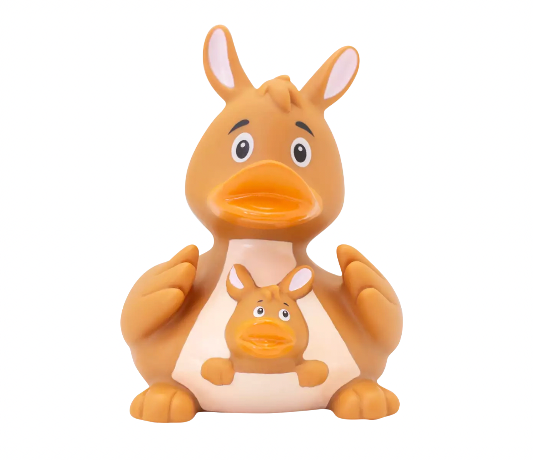 Kangaroo Rubber Duckie Front View