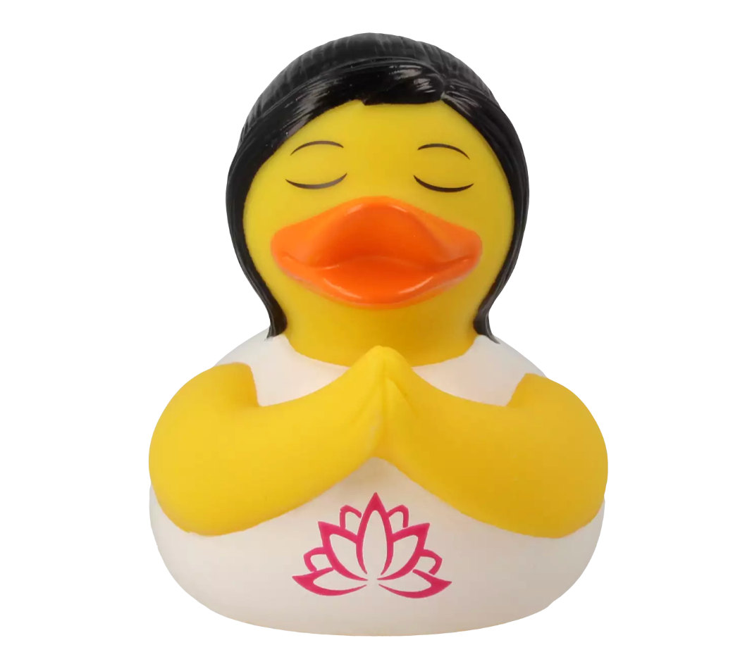 Yoga Rubber Duck Front View