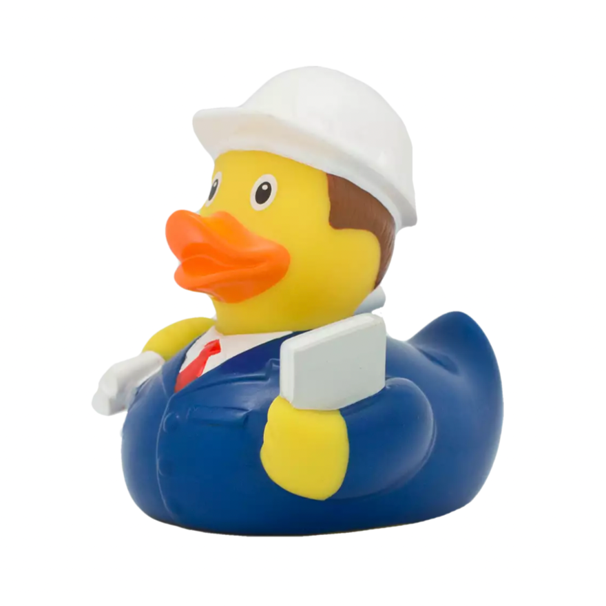 Engineer Rubber Duck Left Side View