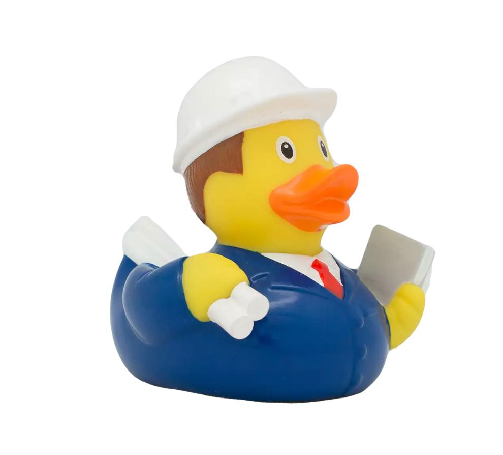 Engineer Rubber Duck Right Side View