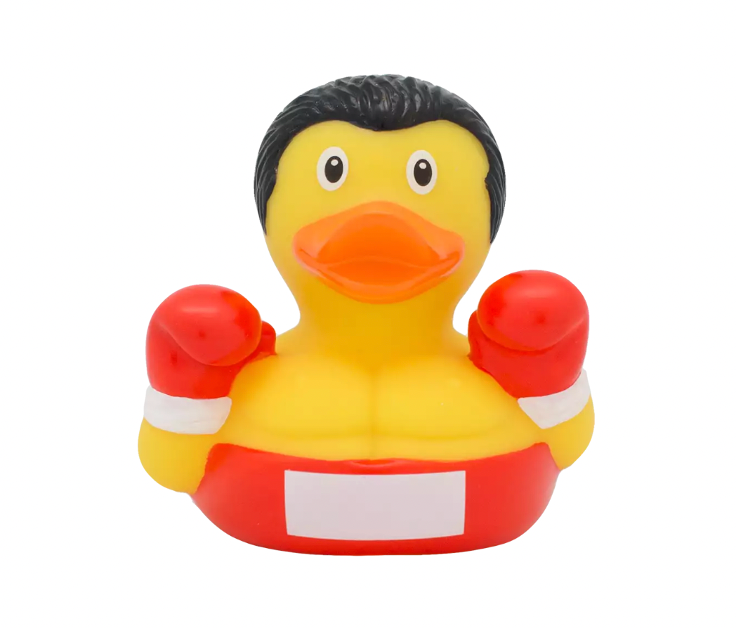 Boxer Rubber Duckie Front View