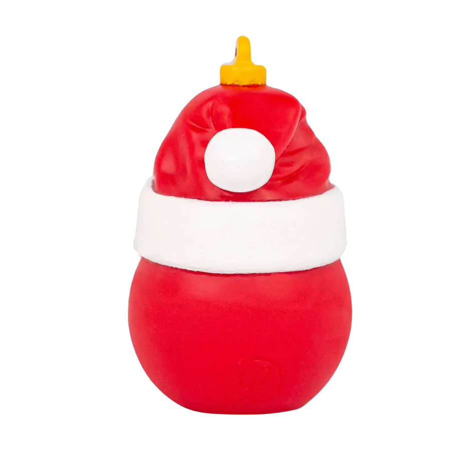 Christmas Ball with Santa Hat Rubber Duck Side View