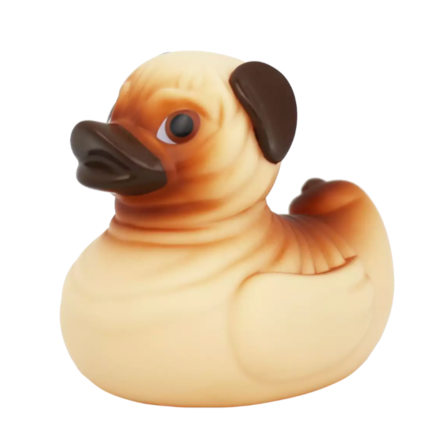 Pug Rubber Duckie - Pawfectly Adorable Bath Time Companion