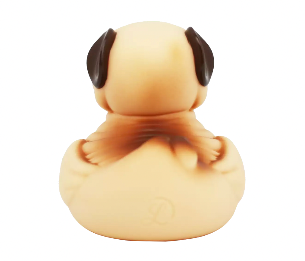 Pug Rubber Duckie Back View