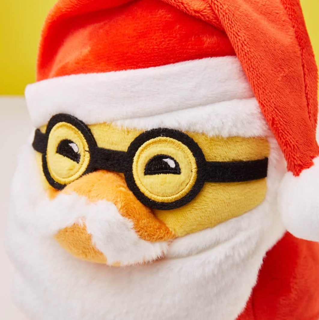 Santa Claus Plush Duck Face