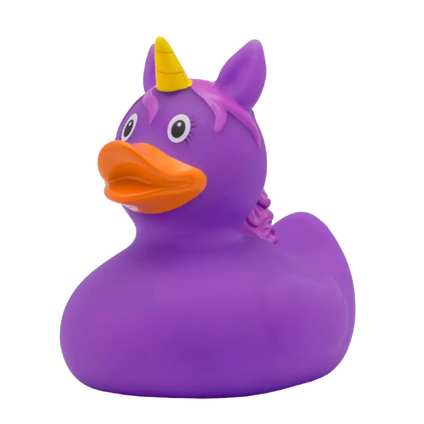 Purple Unicorn Rubber Duck