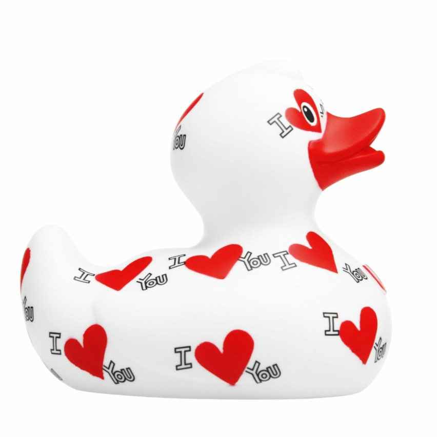 I Love You Rubber Duck Right Side View