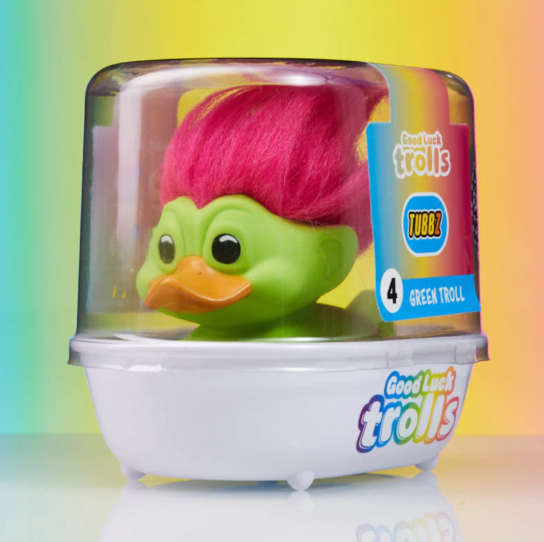 Official Trolls Green Troll Green with Pink Hair TUBBZ Cosplaying Du Duck World