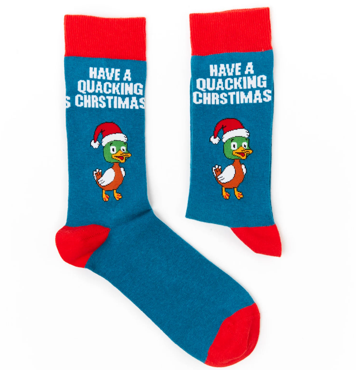 'Have a Quacking Christmas' Socks, size Unisex