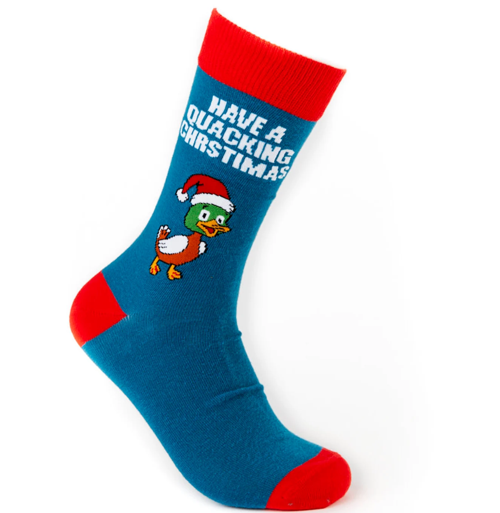 'Have a Quacking Christmas' Socks, size Unisex