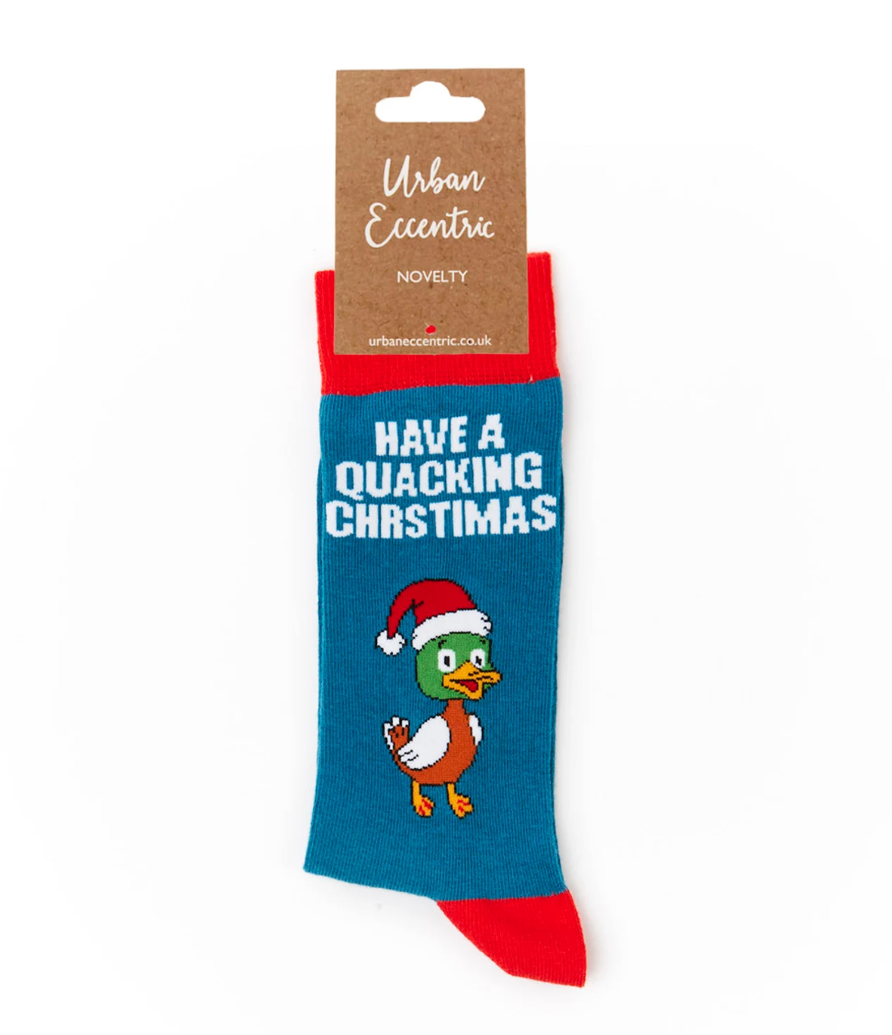 'Have a Quacking Christmas' Socks, size Unisex