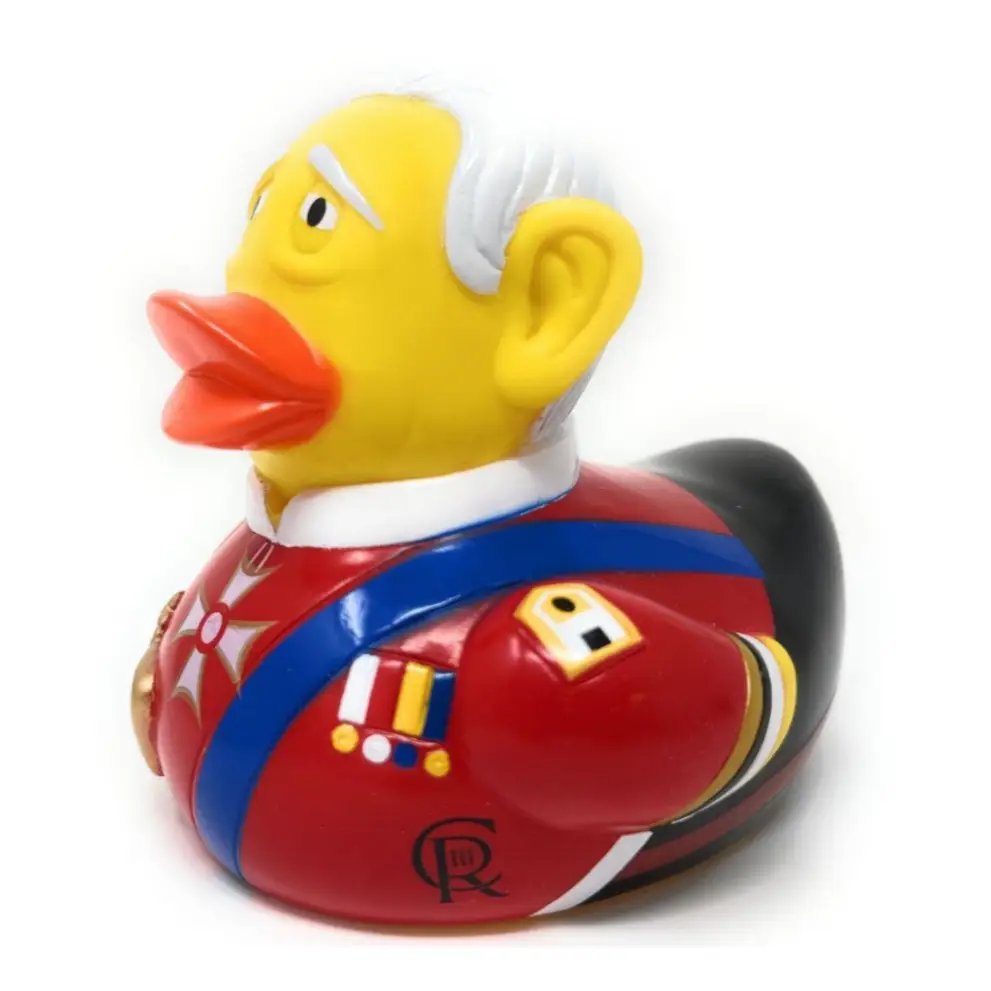 King Charles III Rubber Duck Left Side View