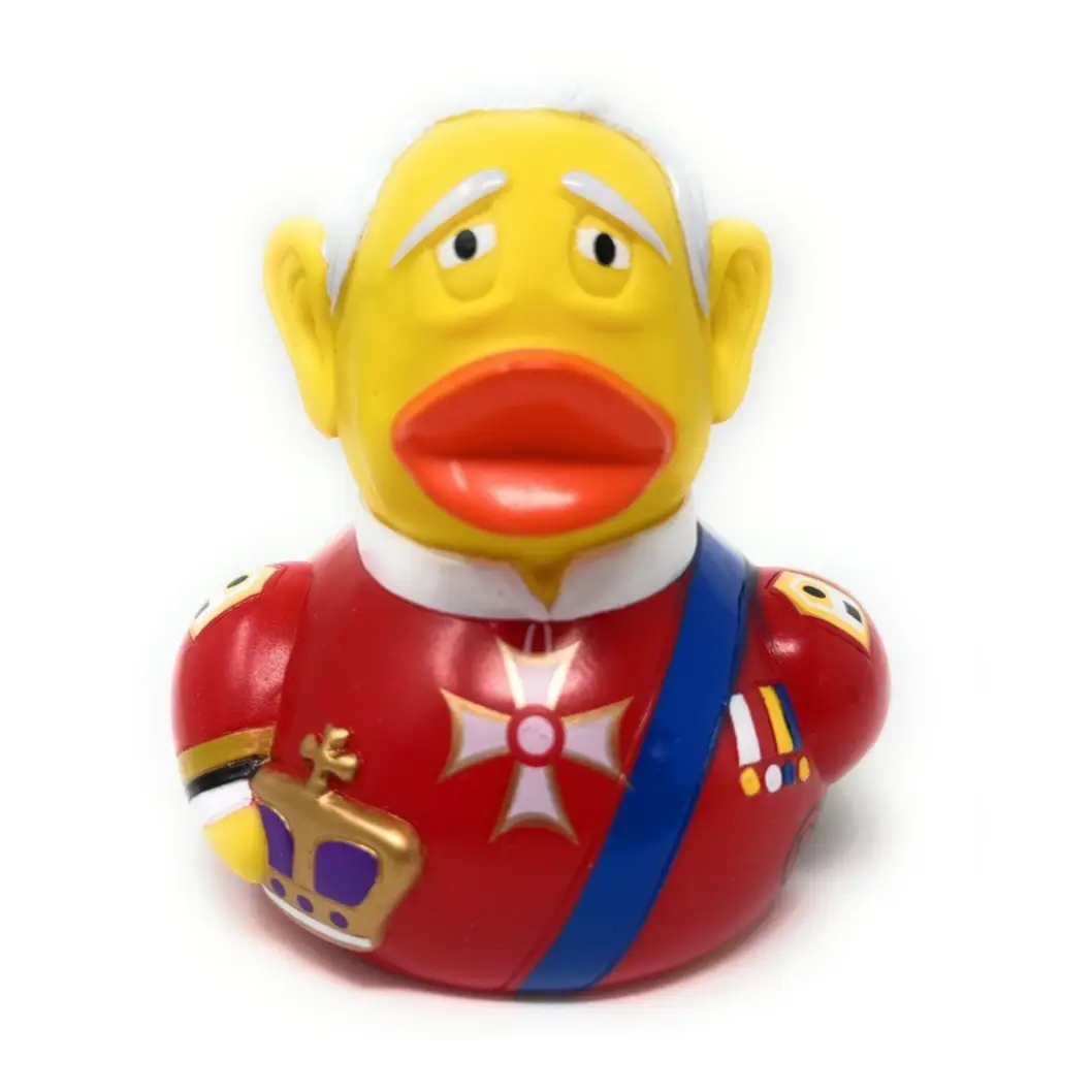 King Charles III Rubber Duck Front View