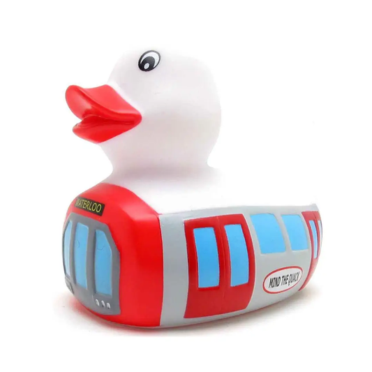 London Tube Train Rubber Duck Left Side Angle View