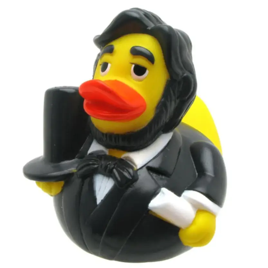 Abraham Lincoln Rubber Duck Left Side Angle View