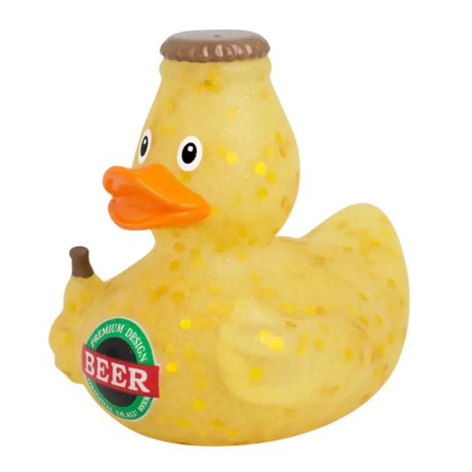 Beer Rubber Duck Left Side Angle View