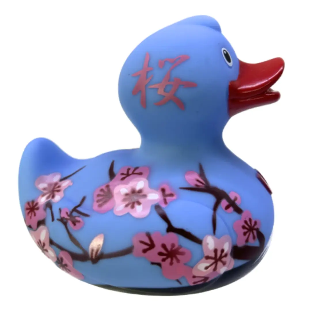 Cherry Blossom Rubber Duck Right Side View