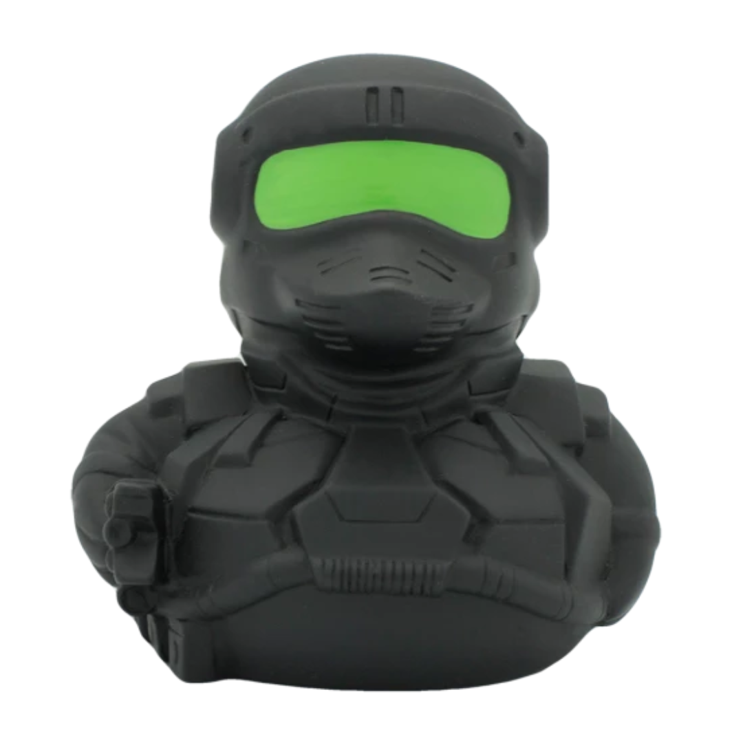 Cyber Soldier Rubber Duckie Front View