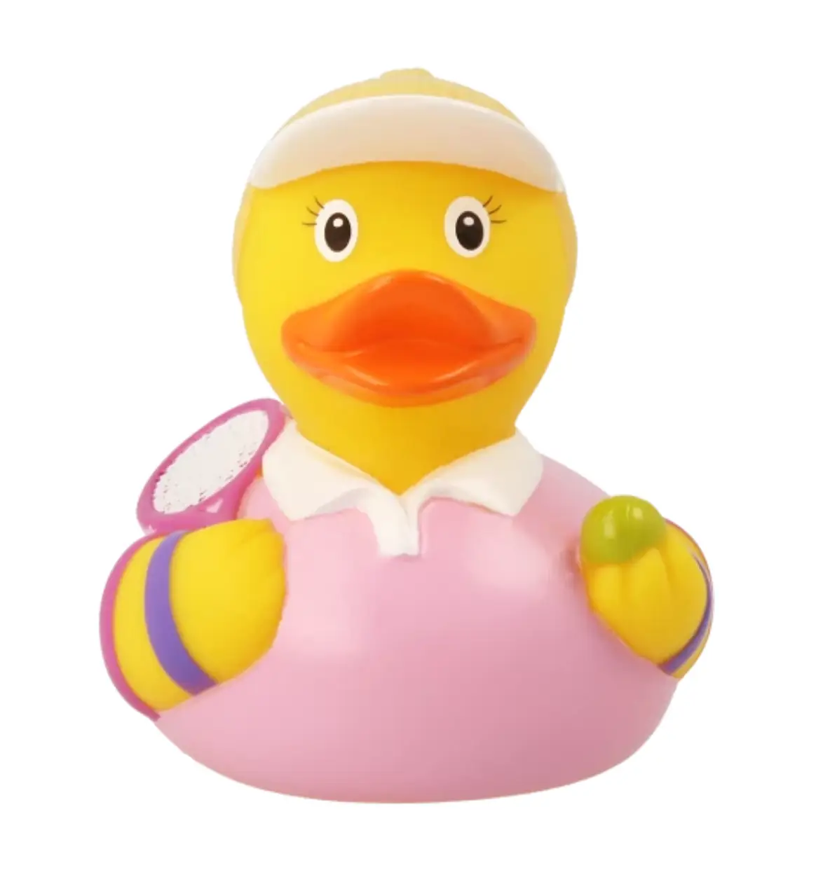 Tennis Player Female Rubber Duck Front View