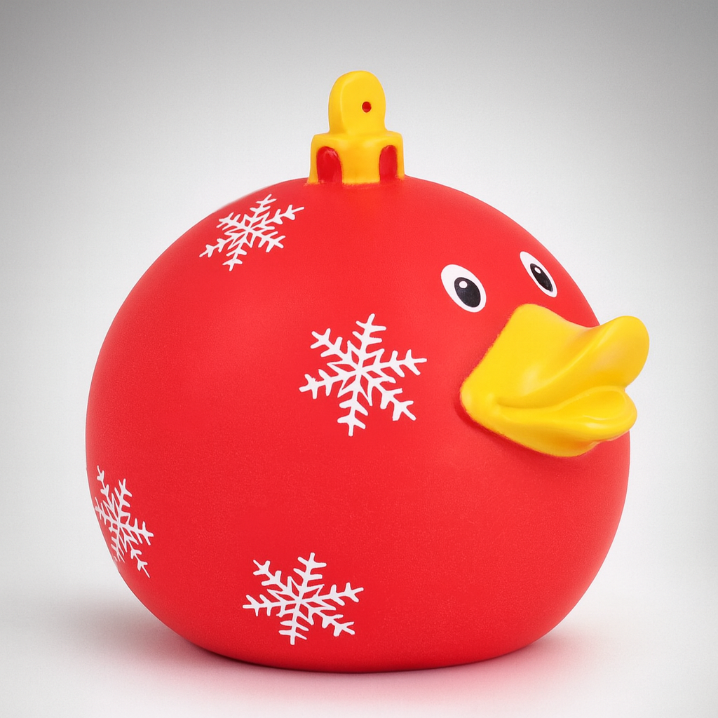 Red Xmas Ball Duck