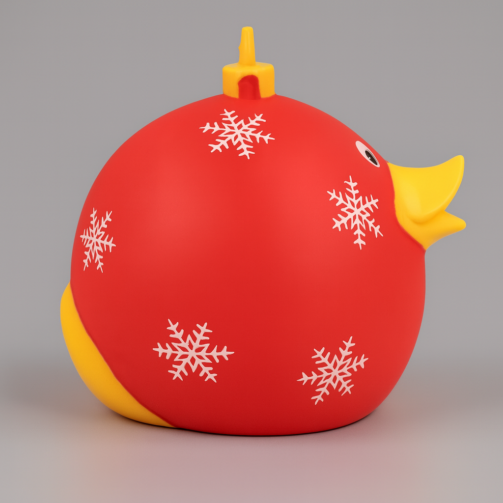 Red Xmas Ball Duck