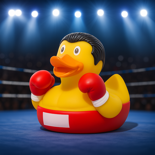 Boxing Duck with a background