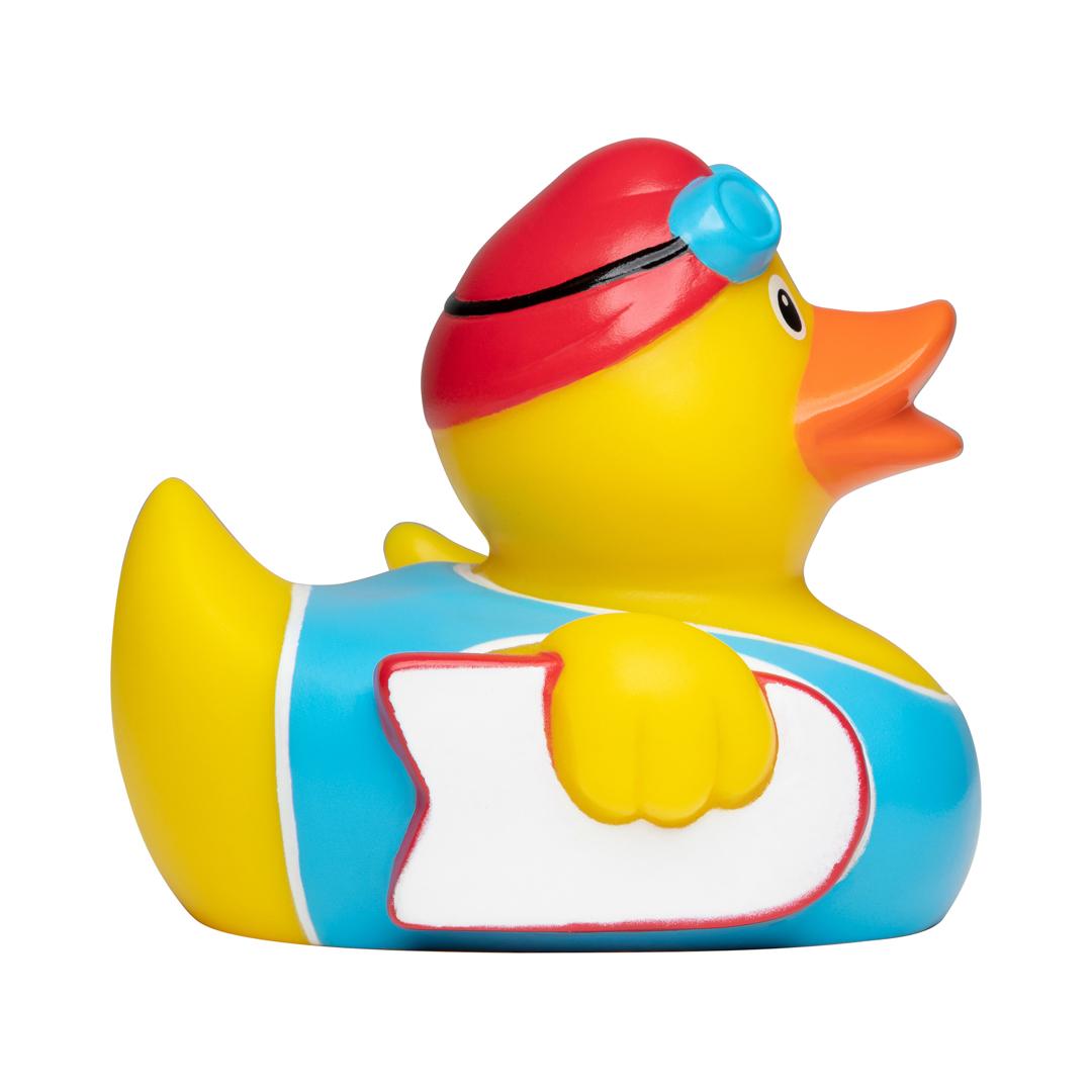 Swimmer With Board Rubber Duck