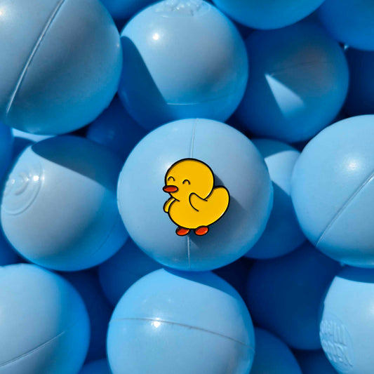 Duckie and Duck Enamel Pin: Dancing Duck